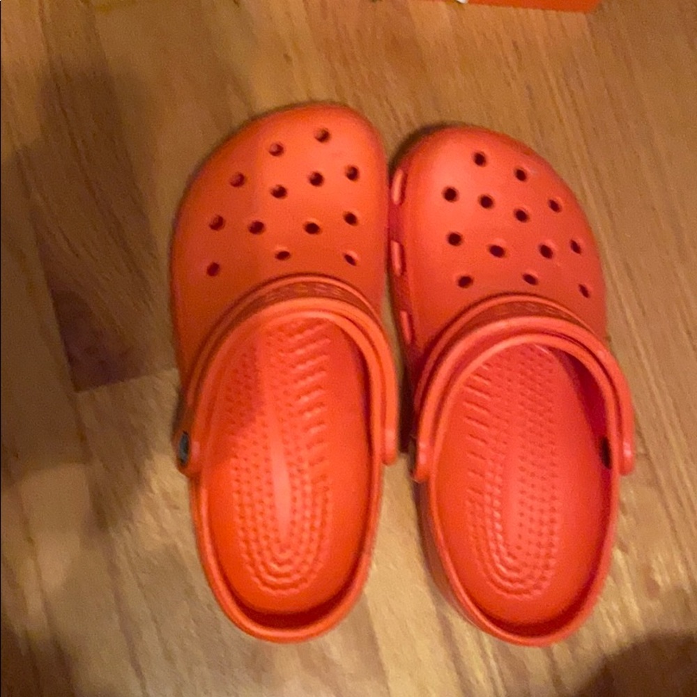 orange crocs